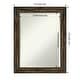 preview thumbnail 10 of 21, Beveled Wood Wall Mirror - Fencepost Brown Narrow Frame
