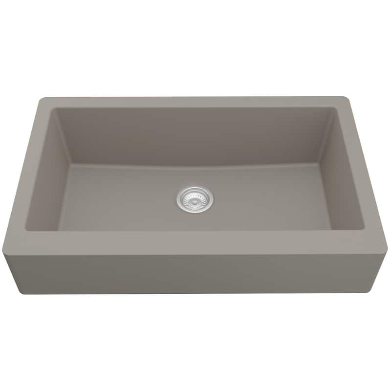 Karran USA QAR-740-PK1 Quartz QAR 34" Farmhouse Single Basin Quartz