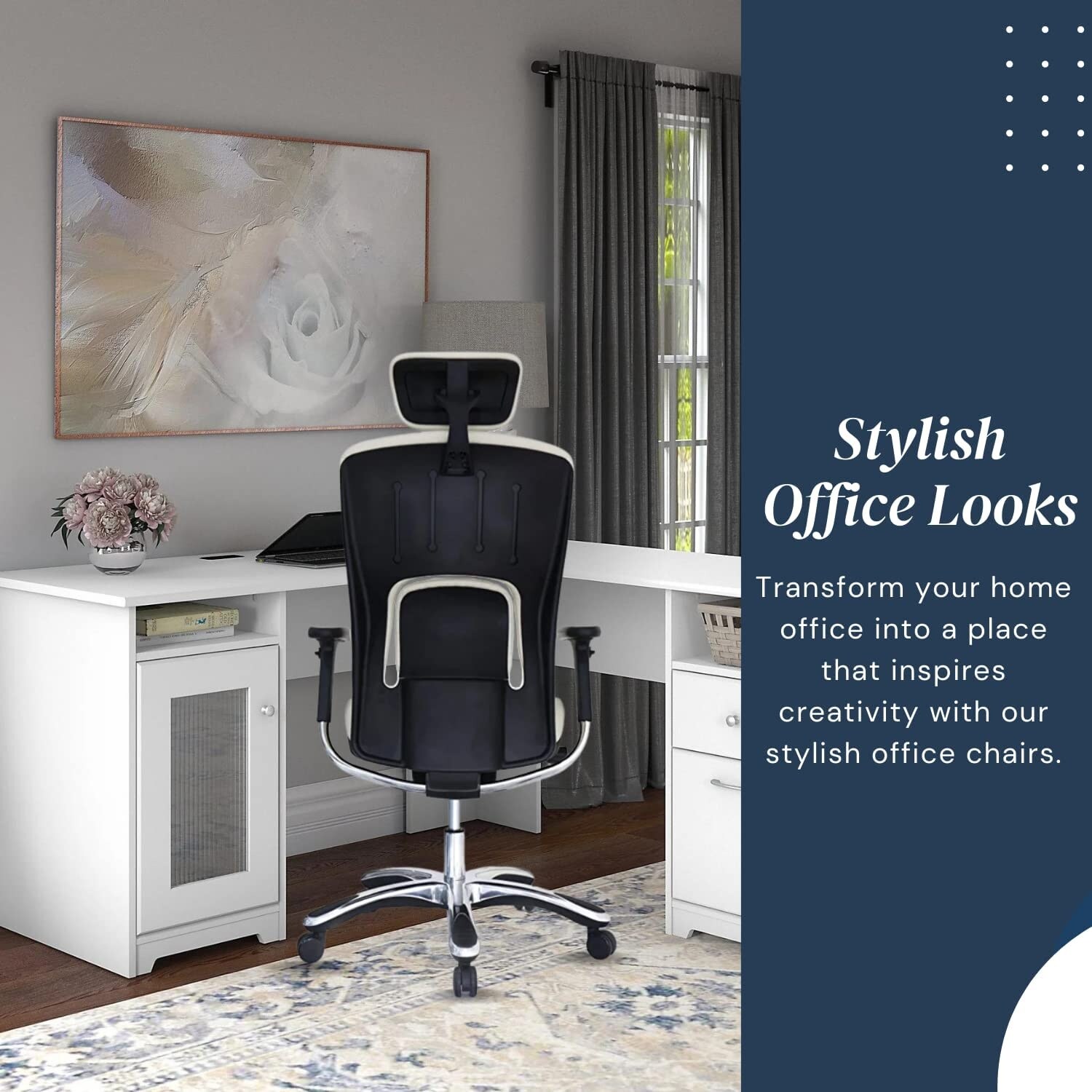 Stylish office online chair lumbar support