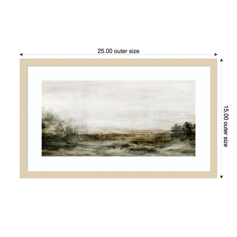 Misty Landscape of Stillness by Ian C Wood Framed Wall Art Print