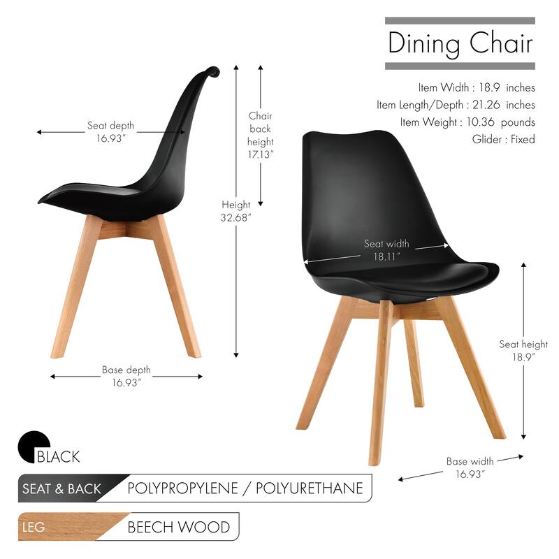 Porthos Home Elle Dining Chair (Set of 2)