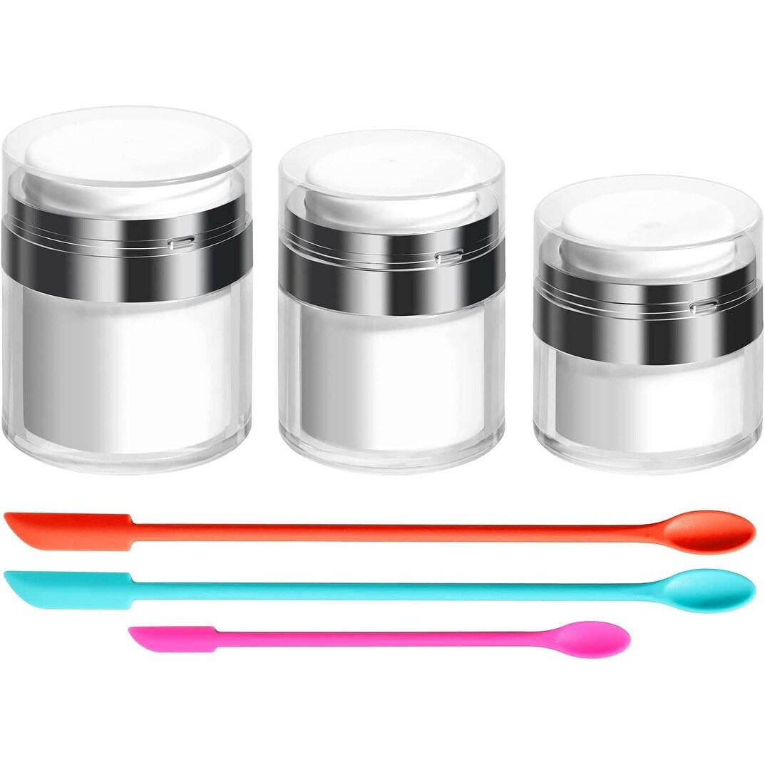 Airless Pump Bottles with Silicone Spatula