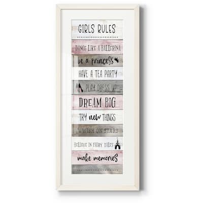 Girls Rules-Premium Gallery Framed Print