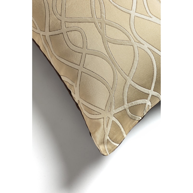 Bales Beige Brown Cotton Decorative Bolster Pillow