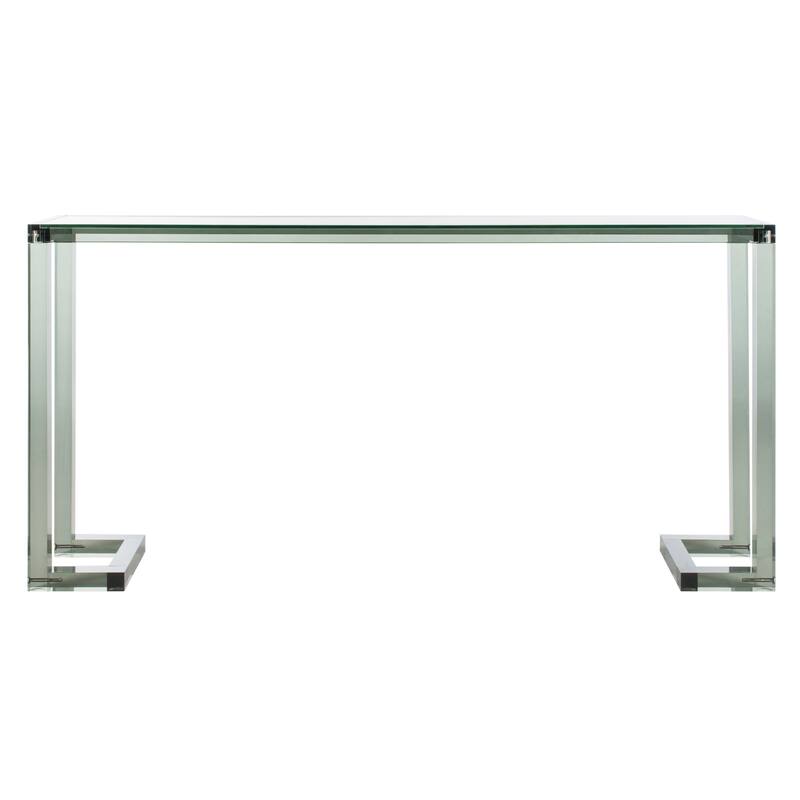 SAFAVIEH Couture Benji Acrylic Console Table - Black - 52" W x 10" L x 30" H