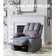 preview thumbnail 19 of 73, Oversized power recliner with heat, massage, 360 degrees swivel, and cup holder.  22" Seat Width Grey
