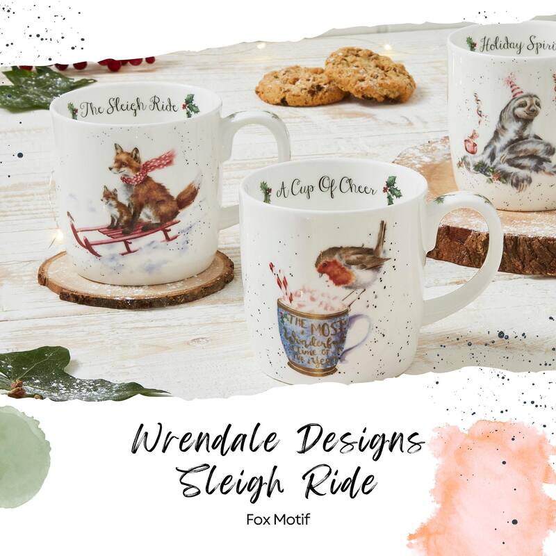 Royal Worcester Holiday Wrendale Designs 14 oz Mug