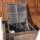preview thumbnail 10 of 11, Leavitt 7-Piece Patio Wicker Chat Set with Fire Pit Table and Rain Cover