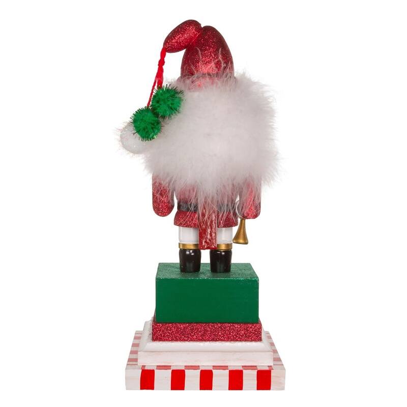 Kurt Adler 12-Inch Hollywood Countdown to Christmas Santa Nutcracker - Multicolored