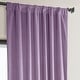preview thumbnail 123 of 140, Exclusive Fabrics Heritage Plush Velvet Room Darkening Curtain (1 Panel) - Luxurious Single Drapery for Enhanced Room Darkening