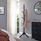 Coat Rack Free Standing, Solid Wood Coat Stand, Hall Coat Tree with 8 ...