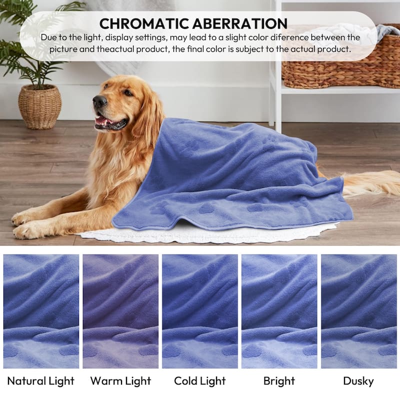 2 Pack X-Large Dog Paw Bath Towels 27.5"x40", Super Absorbent and Soft Pet Grooming Towel