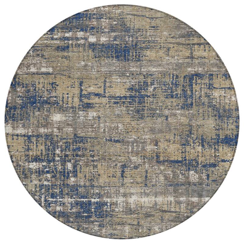 HomeRoots Geometric Transitional Rectangle Outdoor Rug