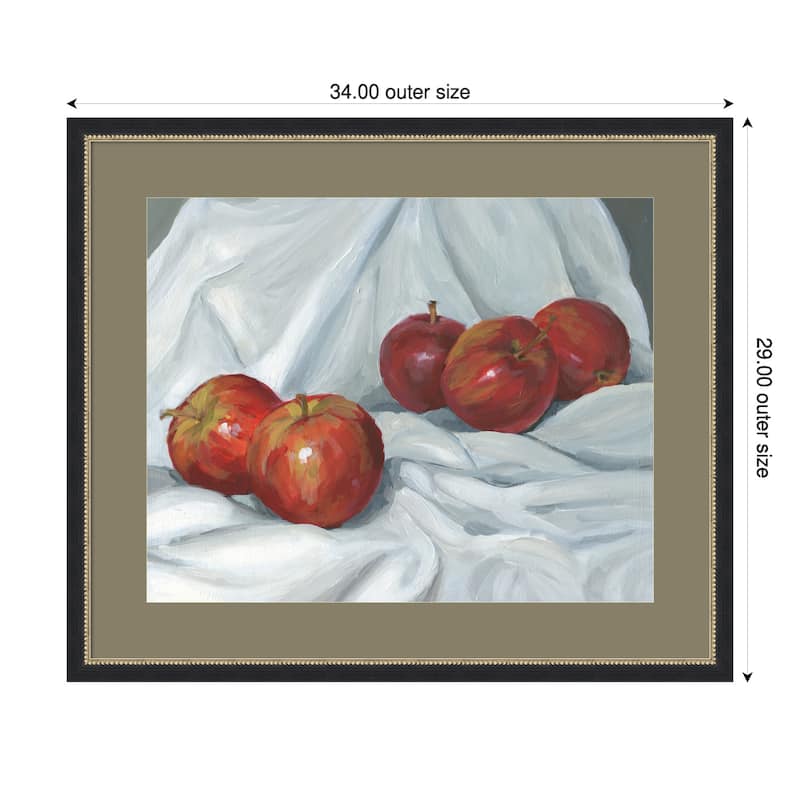 Red Apples by Carrie Arnold Wood Framed Wall Art Print