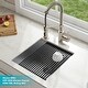 preview thumbnail 37 of 144, KRAUS Kore Workstation Undermount Stainless Steel Kitchen Sink