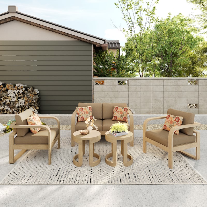 Corvus Annette 5-piece Sunbrella Outdoor Patio Furniture Set