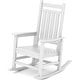 preview thumbnail 5 of 110, Modern High-Back Rocking Adirondack Chair All Weather White