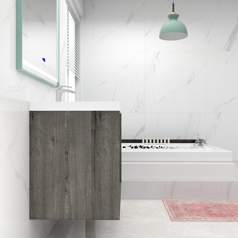 Selina 36" Wall Mounted Vanity with Single Sink - 36