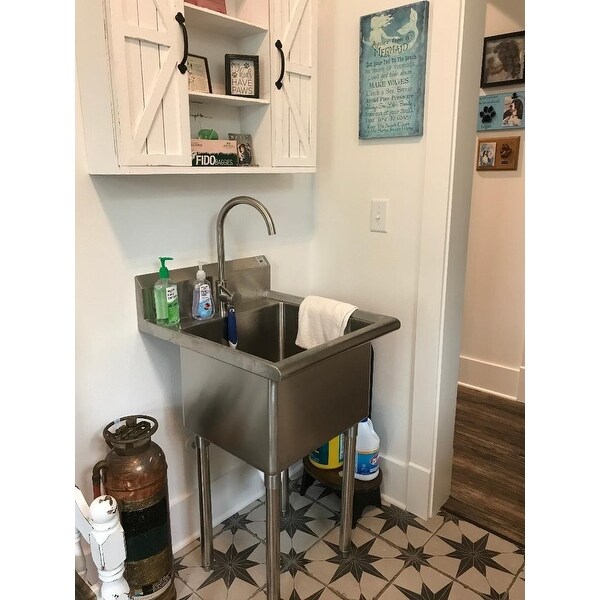 Top Product Reviews For Trinity Stainless Steel Single Basin Utility Sink 13148958 Overstock