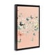 preview thumbnail 2 of 26, Stupell Blush Butterflies over Pink Framed Floater Canvas Wall Art Design By Petal Prints Design