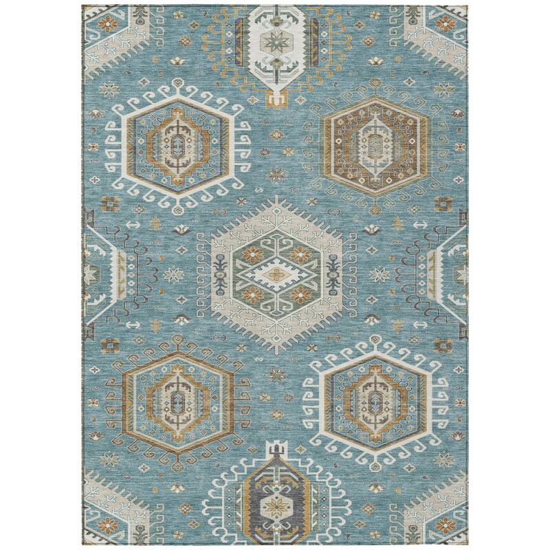 Machine Washable Indoor/ Outdoor Global Akron Chantille Rug