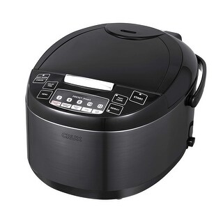 Crux 12-Cup Rice Cooker & Multi-Cooker - 10-in-1 Appliance For Rice, Steaming, Slow Cooking & More, Non-Stick Bowl, Dishwasher Safe - View #2