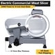 preview thumbnail 10 of 14, Meat Slicer Machine10 inch Commercial Meat Slicer 240W Semi-Auto Foody Slicer - 10 inch Slicer