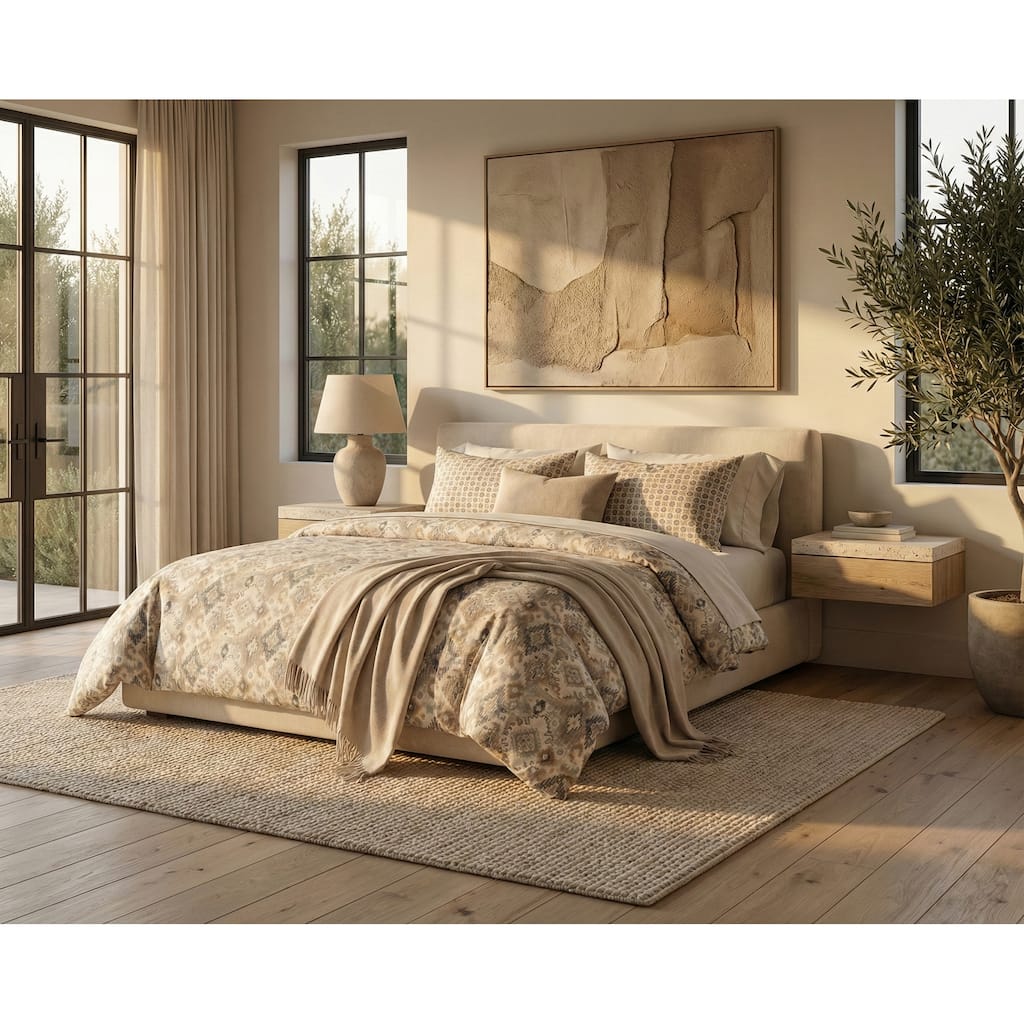 Magnolia Home Fashions Maya Dune Duvet cover & shams Set