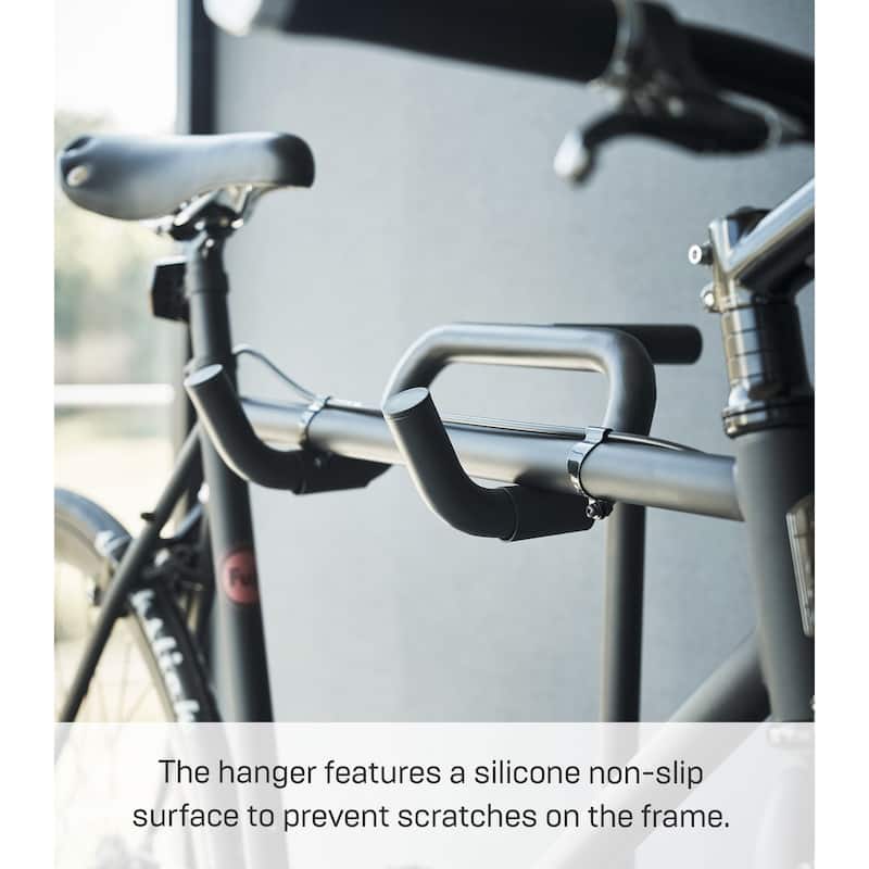 Yamazaki Home Bicycle Stand, Steel, Holds 26.5 lbs - L 12.99 x W 14.96 x H 37.01 inches