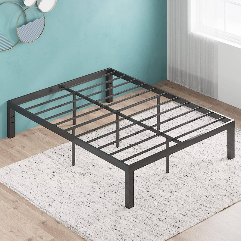 Modern Heavy Steel Metal Platform Bed Frame