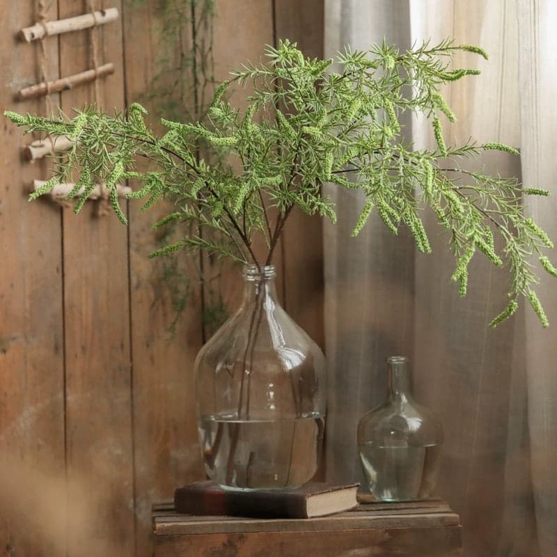 RusticReach Artificial Large Rosemary Stem in Green 49" Tall