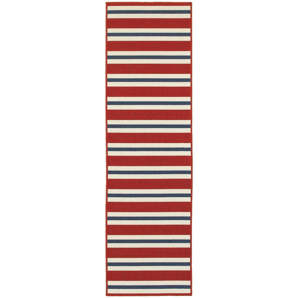 Style Haven Martinique Horizontal Multi-Striped Area Rug