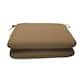 18-inch Square Solid-color Sunbrella Outdoor Seat Cushions (Set of 2)