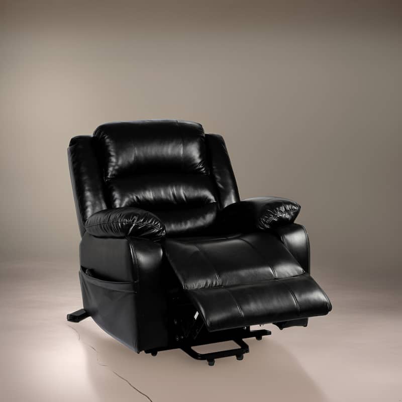 Power Lift Recliner Chair for Elderly with Heat, Massage & Adjustable Recline - Black
