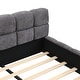 preview thumbnail 11 of 32, Christopher Knight Home - Evelyn Chenille Upholstered Bed with Modern Checkerboard Headboard