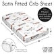 preview thumbnail 6 of 4, Sweet Jojo Designs Vintage Airplane Boy Satin Fitted Crib Sheet Yellow Orange Red White and Blue Airplanes Transportation Clouds