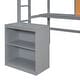 preview thumbnail 9 of 12, Twin Wood Loft Bed with Desk, Writing Board & Drawers - Durable