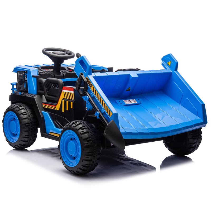 24V Two-Seater Kids Ride On Electric Car with Remote Control Electric Dump and Multimedia Functions
