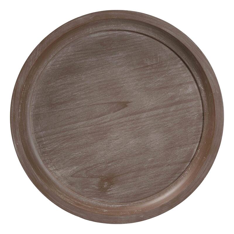 Westlyn French Country Antique Brown Wood End Table