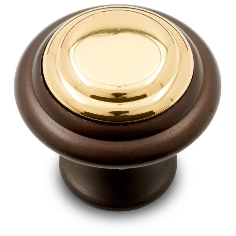 RK International CK 9214 Stepped Ring 1-1/4" Round Solid Metal - Oil Rubbed / Brass