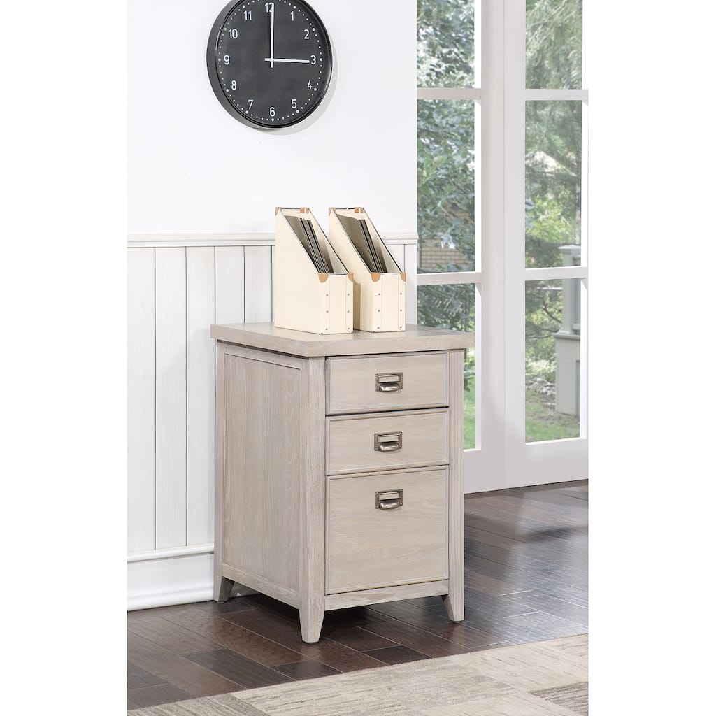 Contemporary Two Drawer Wood File Drawer Storage Cabinet White