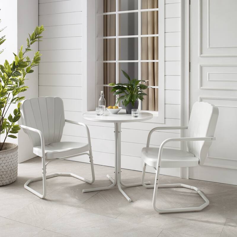 Crosley Ridgeland 3Pc Outdoor Bistro Set - 108 W x 34 D x 34.25 H