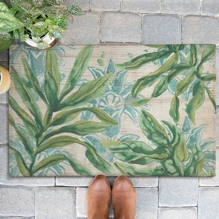 Laural Home Bohemian Palms Outdoor Door Mat