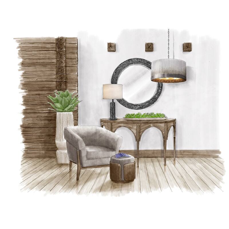 Varaluz Athena Round Wall Mirror