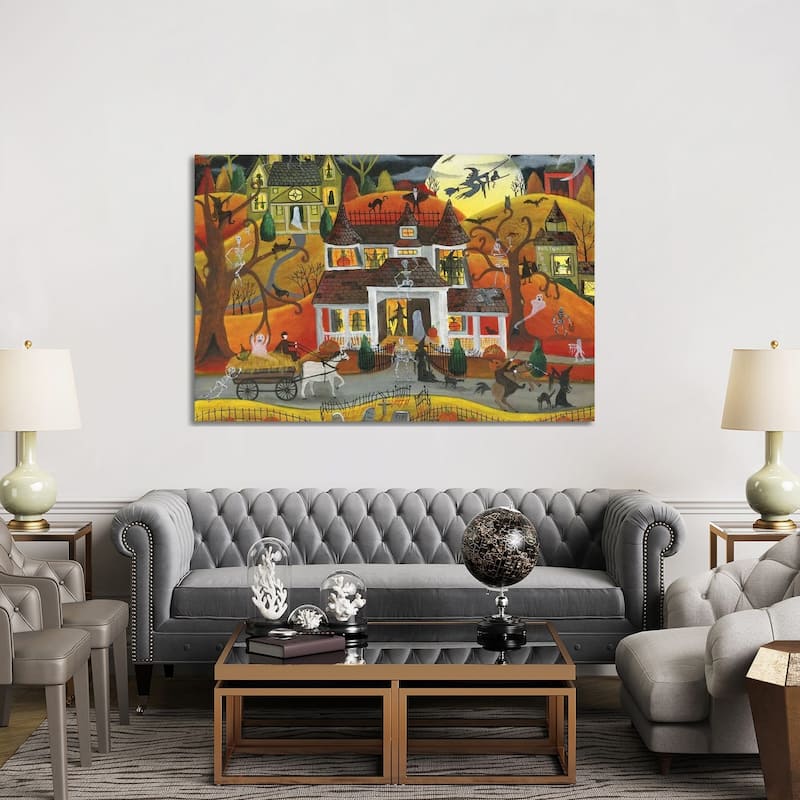iCanvas "Halloween Fright Night" by Cheryl Bartley Canvas Print