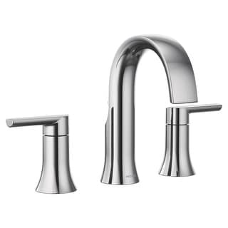 Moen Doux 1.2 GPM Widespread Bathroom Faucet - Less Valve and Drain