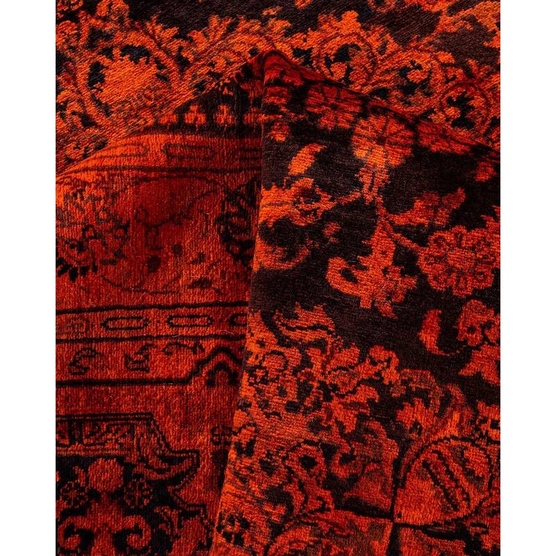 Contemporary Overdyed Wool Hand Knotted Area Rug - 6' 1" x 8' 10"