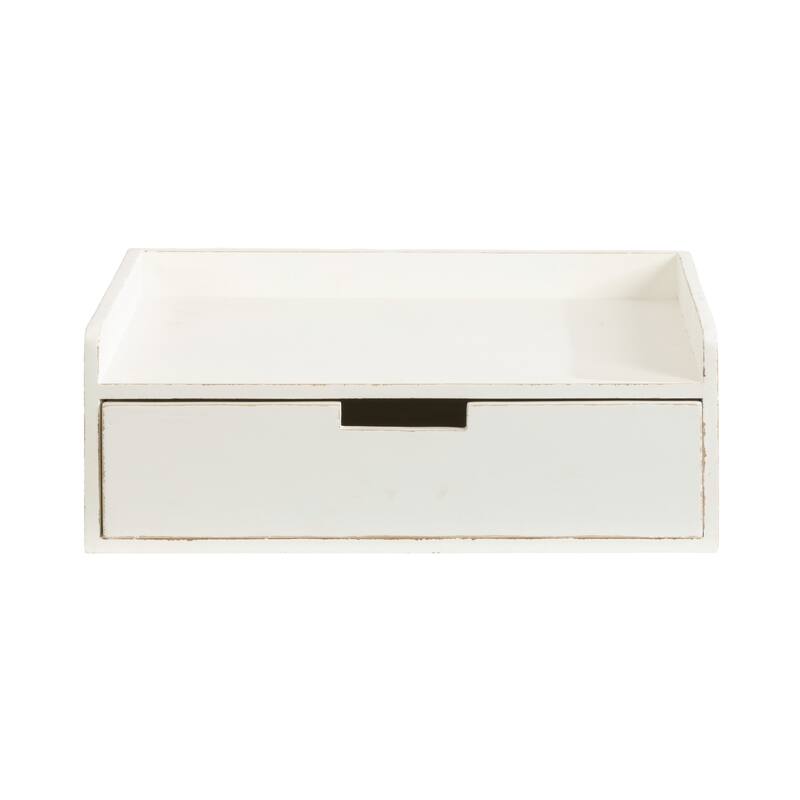 Kate and Laurel Kitt Premium Sold Wood Floating Shelf Side Table