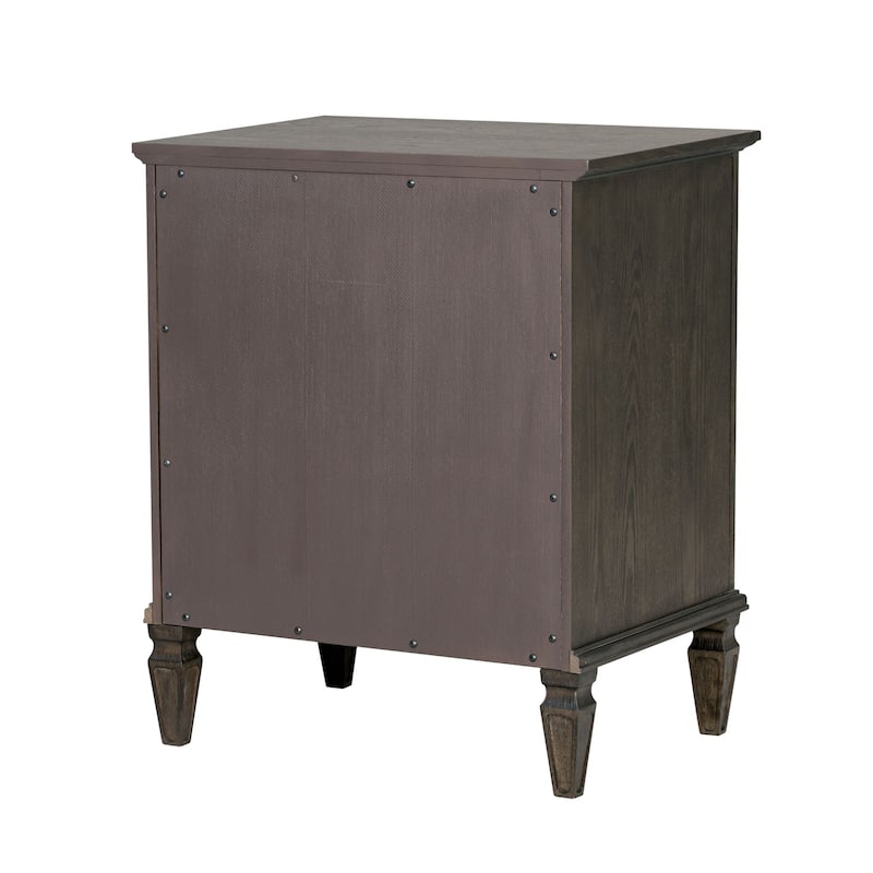 Madison Park Signature VIctoria One-Drawer Wood Nightstand with Shelf