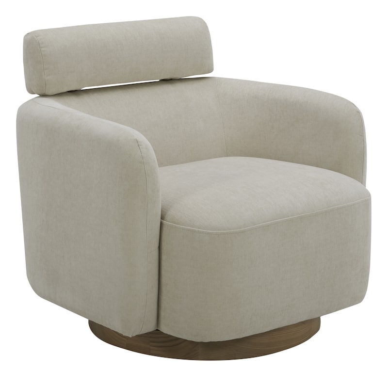 Spruce & Spring Ray Modern Swivel Accent Barrel Chairs